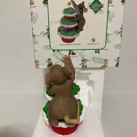 Charming Tails by Enesco, “Merry Christmas Cupcake” Figurine - Picture 2 of 10